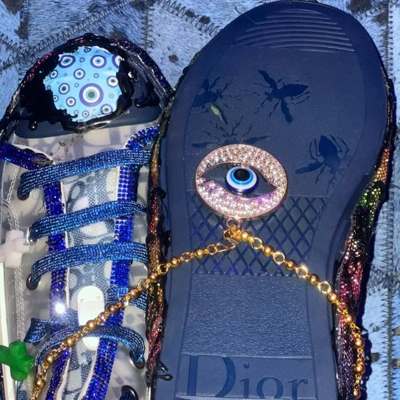 Blue Dior Custom Hightop Protector Collection From the PB  display picture 1